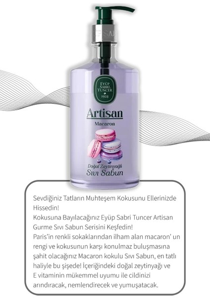 Artisan 600 ml Macaron Sıvı Sabun 5 Al 4 Öde ve Rosie Pamuk