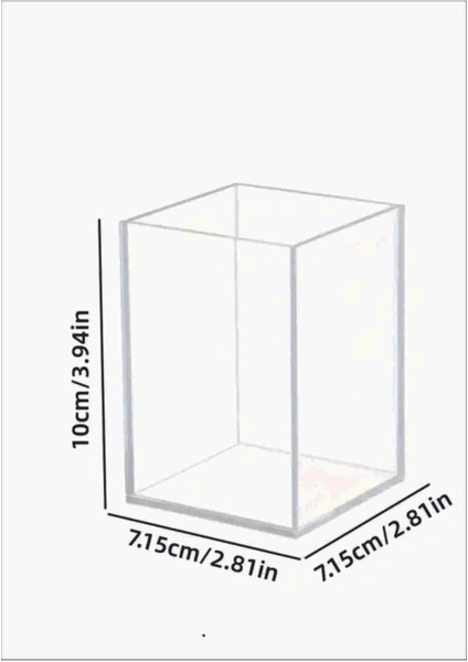 Şeffaf Akrilik Kalem Tutucu Masaüstü Düzenleme--2 Adet--