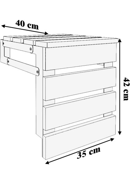 Katlanabilir Duvara Monte Demir Çok Amaçlı Tabure indirimleri