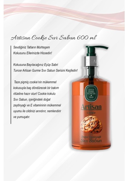 Artisan Cookie Sıvı Sabun 600 ml 5 Al 4 Öde ve Rosie Pamuk fiyatları