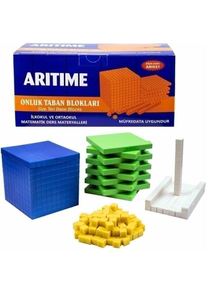 Arıtime, Onluk Taban Blokları, Birlik, Yüzlük, Onluk Blok