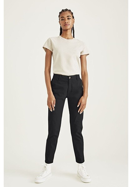 Weekend Chino Siyah Skinny Fit Pantolon