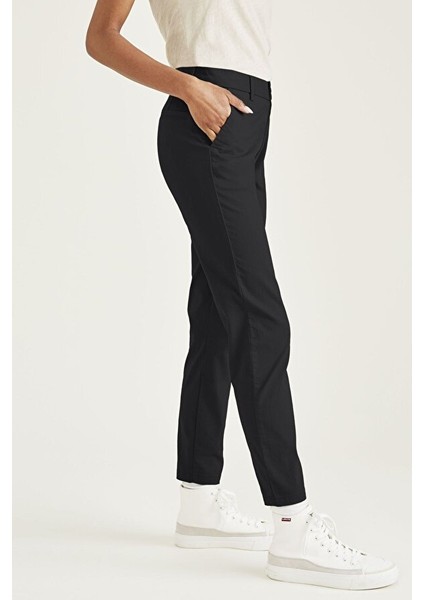 Weekend Chino Siyah Skinny Fit Pantolon