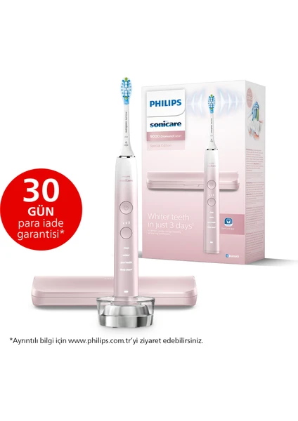 Philips sonicare Hx9911/84 Diamond Clean 9000 Şarjlı Diş Fırçası,Seyahat Kabı,Sonicare App