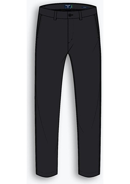 Weekend Chino Siyah Skinny Fit Pantolon
