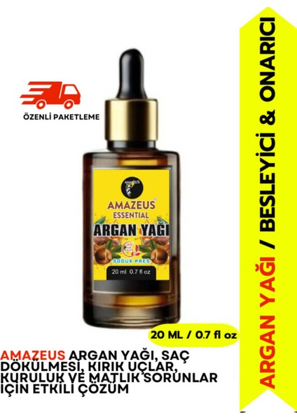 Argan Yağı (%100 Saf ve Doğal) Besleyici Etki 20 ml / 0.7 Fl Oz