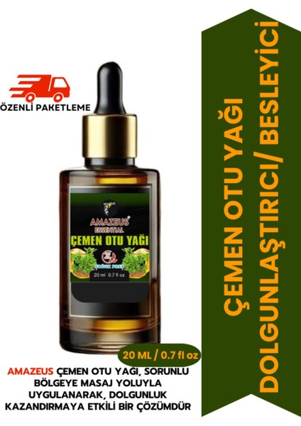 Çemen Otu Yağı (%100 Saf ve Doğal) Besleyici Etki 20 ml / 0.7 Fl Oz