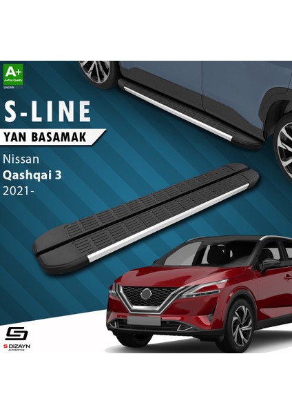 Nissan Qashqai 3 S-Line Aluminyum Yan Basamak 173 Cm 2021 Üzeri A+ Kalite