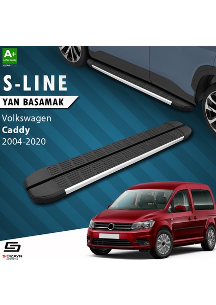 VW Caddy 3 Uzun Şase S-Line Aluminyum Yan Basamak 223 Cm 2004-2020 A+ Kalite