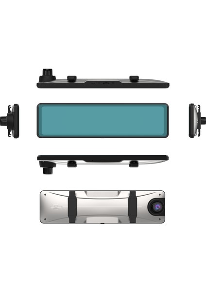 Idragon® Araç Kamerası C3 Carplay & Android Multimedya 4K Ön ve Arka Kameralı 12" Dikiz Aynası Geri Görüş Park Sensörü