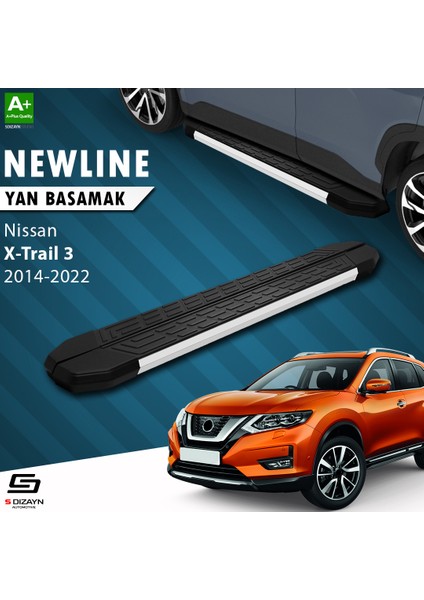 Nissan X-Trail T32 NewLine Aluminyum Yan Basamak 183 Cm 2014-2022 A+ Kalite
