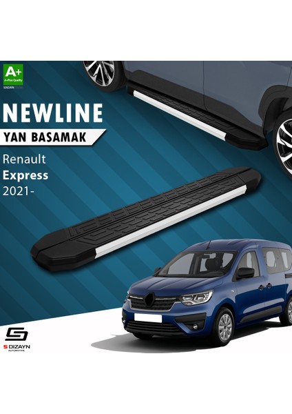 Renault Express NewLine Aluminyum Yan Basamak 203 Cm 2021 Üzeri A+ Kalite