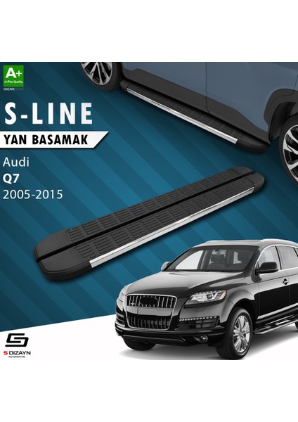 Audi Q7 S-Line Krom Yan Basamak 213 Cm 2005-2015 A+ Kalite