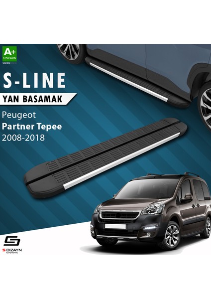 Peugeot Partner 2 Tepee S-Line Aluminyum Yan Basamak 193 Cm 2008-2018 A+ Kalite