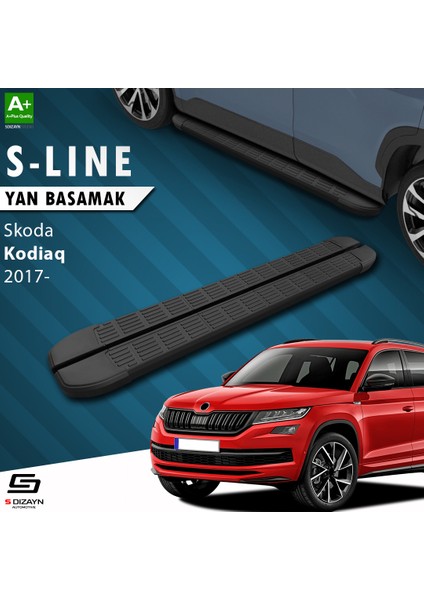 Skoda Kodiaq S-Line Siyah Yan Basamak 193 Cm 2017 Üzeri A+ Kalite
