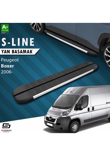 Peugeot Boxer 3 Kısa Şase S-Line Aluminyum Yan Basamak 203 Cm 2006 Üzeri A+ Kalite
