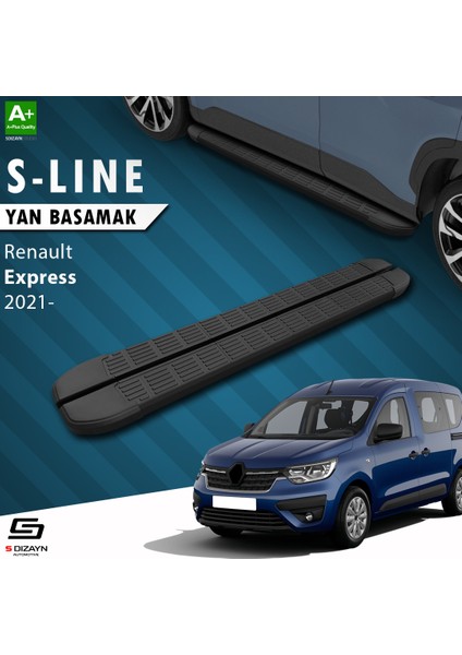 Renault Express S-Line Siyah Yan Basamak 203 Cm 2021 Üzeri A+ Kalite
