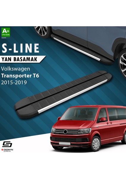 VW Transporter T6 Kısa Şase S-Line Aluminyum Yan Basamak 213 Cm 2015-2019 A+ Kalite