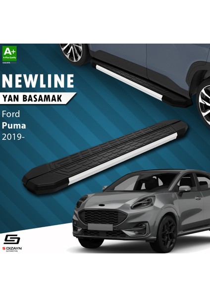 Ford Puma NewLine Aluminyum Yan Basamak 173 Cm 2019 Üzeri A+ Kalite