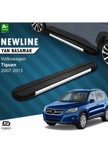VW Tiguan NewLine Krom Yan Basamak 173 Cm 2007-2015 A+ Kalite