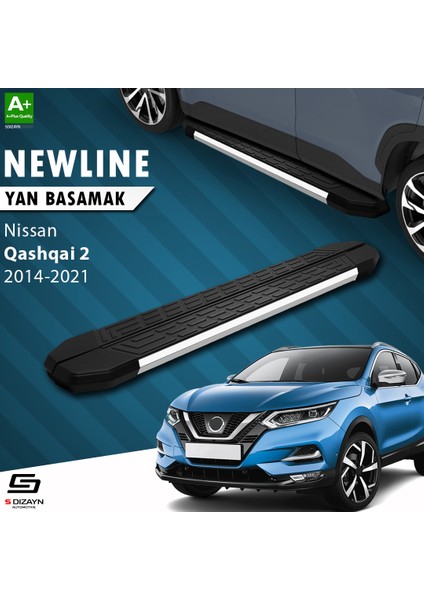 Nissan Qashqai 2 NewLine Krom Yan Basamak 173 Cm 2014-2021 A+ Kalite