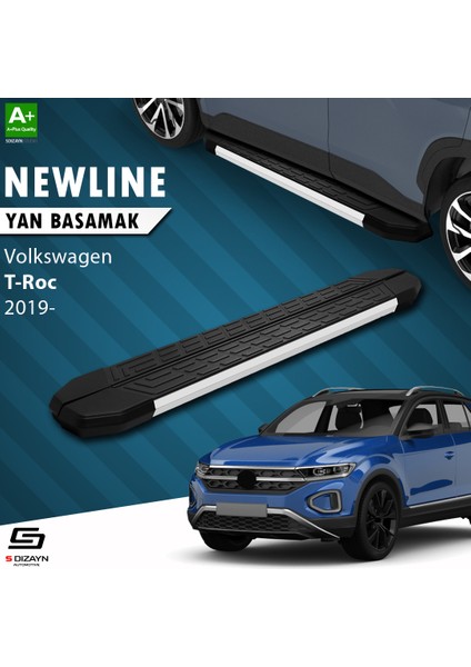 VW T-Roc NewLine Aluminyum Yan Basamak 179 Cm 2019 Üzeri A+ Kalite