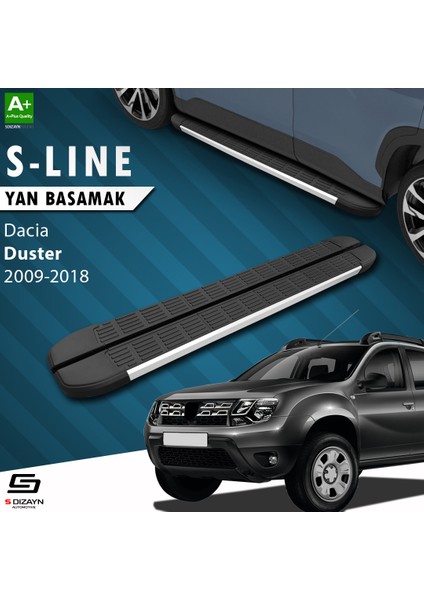 Dacia Duster S-Line Aluminyum Yan Basamak 173 Cm 2009-2018 A+ Kalite
