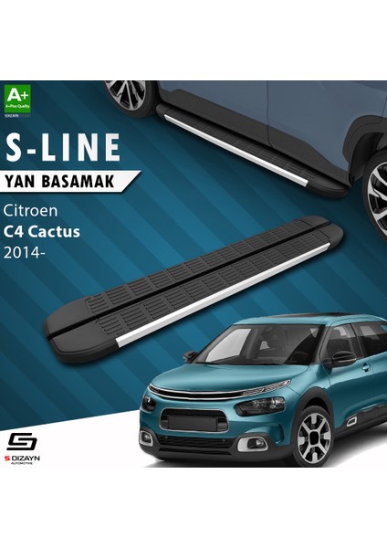 Citroen C4 Cactus S-Line Aluminyum Yan Basamak 183 Cm 2014 Üzeri A+ Kalite