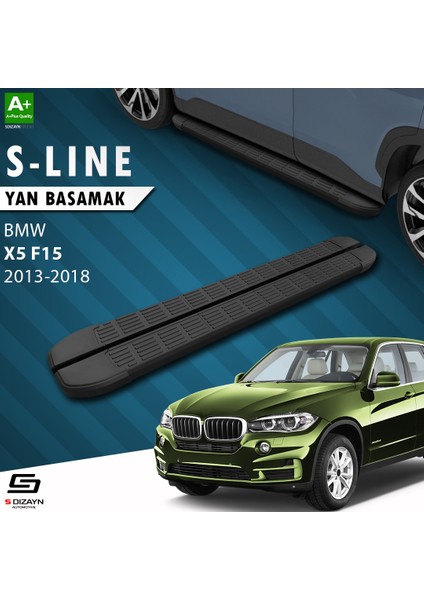 Bmw X5 F15 S-Line Siyah Yan Basamak 193 Cm 2013-2018 A+ Kalite