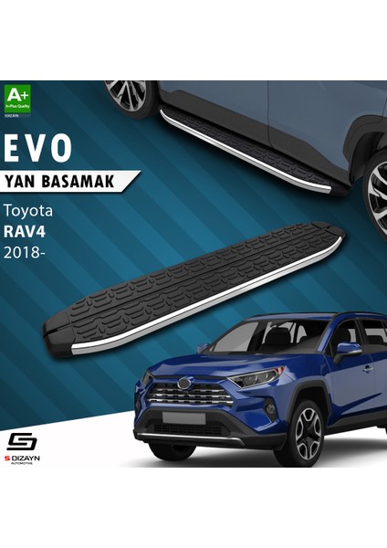Toyota RAV 4 5 Evo Krom Yan Basamak 173 Cm 2018 Üzeri A+ Kalite