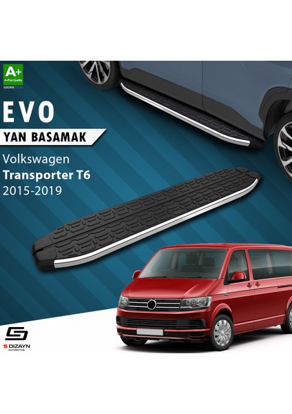 VW Transporter T6 Uzun Şase Evo Krom Yan Basamak 253 Cm 2015-2019 A+ Kalite