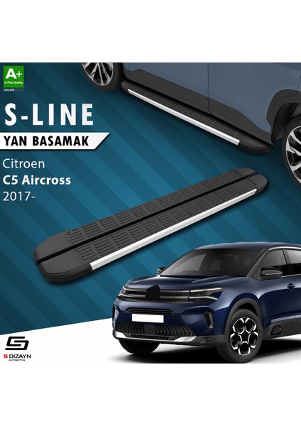 Citroen C5 Aircross S-Line Aluminyum Yan Basamak 193 Cm 2017 Üzeri A+ Kalite