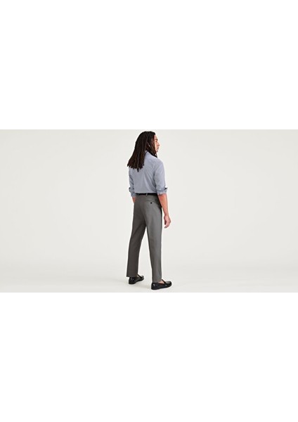 Signature Stain Defender Creased Slim Fit Pantolon