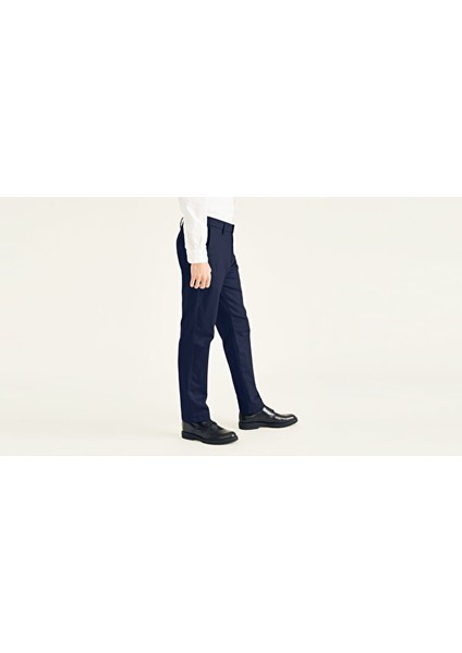 Signature Stain Defender Creased Slim Fit Pantolon