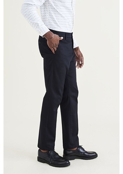 Signature Stain Defender Creased Slim Fit Pantolon