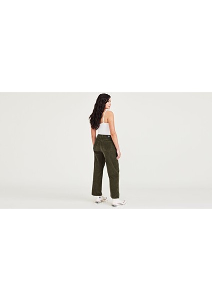 High Waist Jean Cut Straight Fit Pantolon