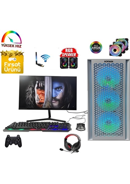 ATX46 İ5-4570 16GB Ram 512GB SSD 4gb GTX1050Tİ 24''oyuncu Bilgisayarı