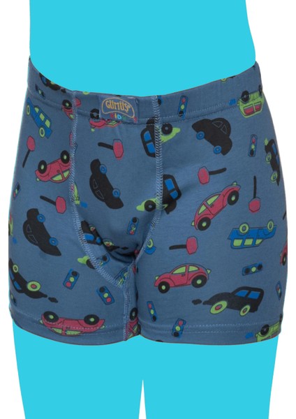 3'lü Paket Karışık Renk Karışık Desen Erkek Çocuk Boxer fiyatları