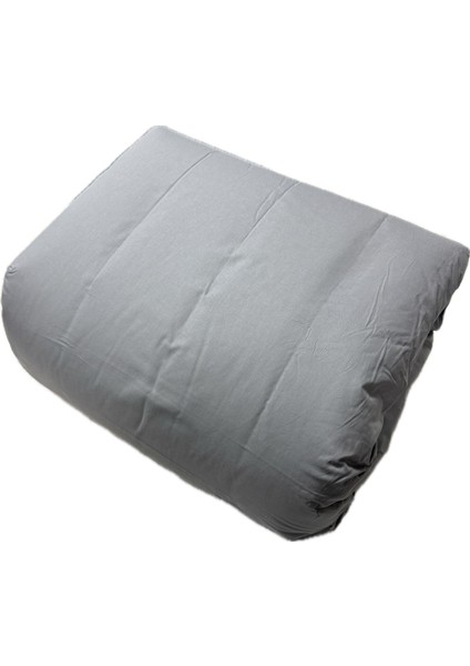 Pamuk Ranforce Tek Kişilik Yorgan Çift Taraflı Çağla Yeşili-Gri Düz Desen modelleri