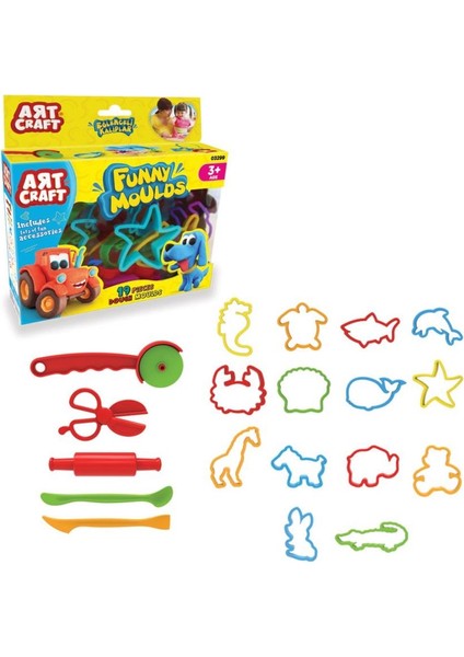 03299 Dede, Art Craft Eğlenceli Kalıplar 19 Parça / +3 Yaş