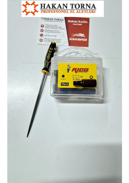 T35 Kısa Torx Bits Uç 10 Adet