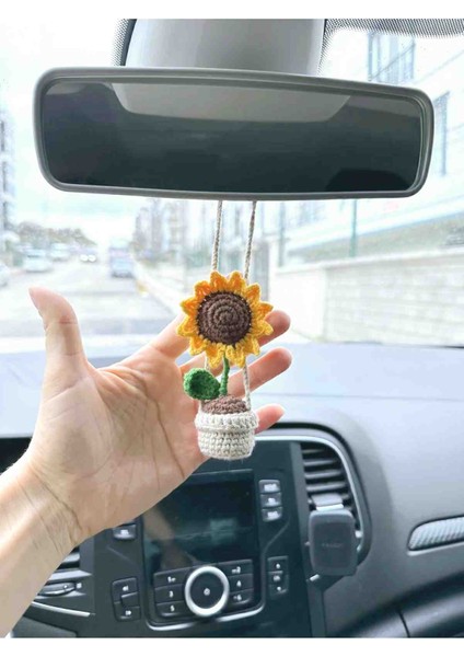 Ayçiçeği Araba Süsü Dikiz Aynası Süsü Hediyelik