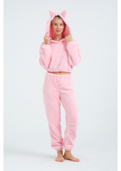 Yumuşak Peluş Eşofman & Pijama Takımı