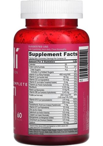 Women's Complete Multi Gummies 60 Kapsül