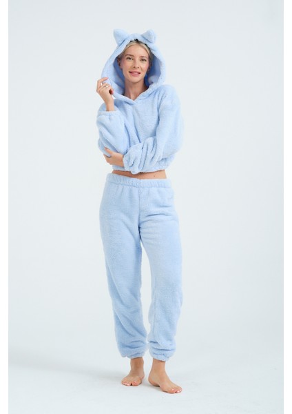 Yumuşak Peluş Eşofman & Pijama Takımı