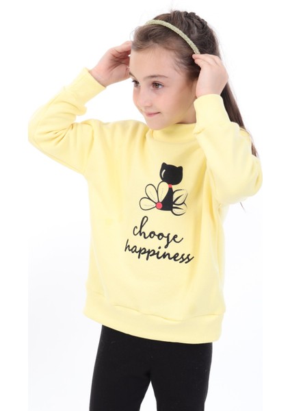 Kız Bebek Baskılı Sweatshirt