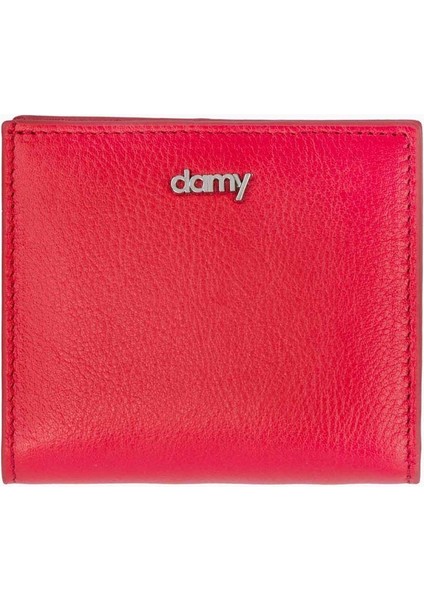 Hakiki Deri RFID Korumalı Kadın Mini Cüzdan 906 - Kırmızı