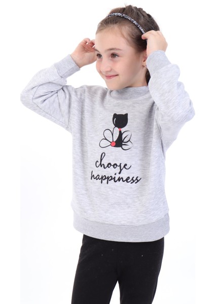 Kız Bebek Baskılı Sweatshirt