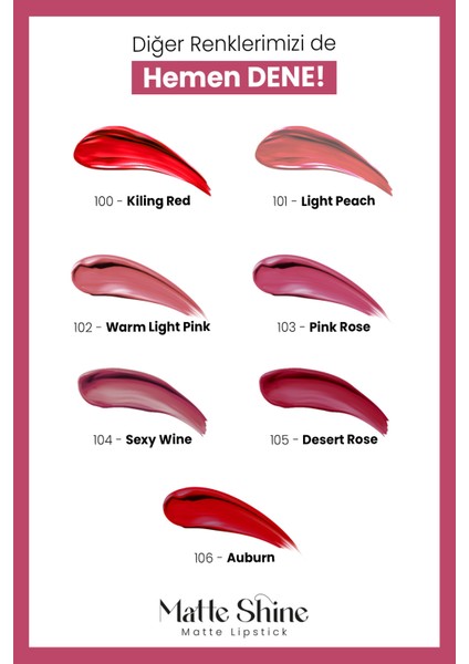 Matte Shine Lipstick indirimleri