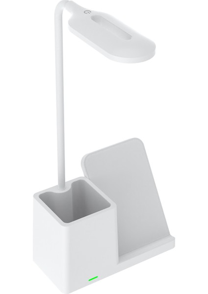 9054 Type-C 15W Kablosuz Şarj Cihazı Kalemlikli Masa Lambası fiyatları